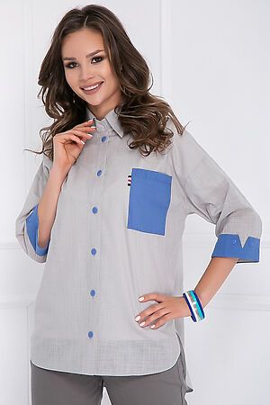 Блуза BELLOVERA (Голубой, серый) 31Б2709 #687239