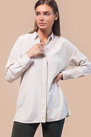 Блуза VILATTE (Бежевый-белый) D29.699 #689372