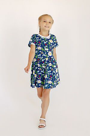 Платье Лето ромашки SOVALINA (Синий) #690228