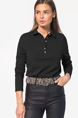 Блуза-поло VILATTE (Черный) D49.768 #694817