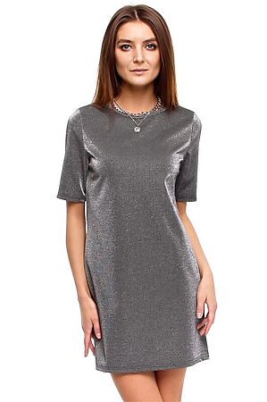 Платье АПРЕЛЬ (Серый+серебро) #702549