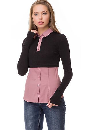 Блуза GLOSS (Черный/темно-розовый) 18114(13) #70364