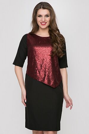 Платье BELLUCHE (Чёрный, Красный) ПГИ3103-12 #713447