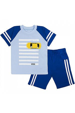 Комплект (футболка+шорты) YOULALA (Голубой, синий) 7288100102 #722279