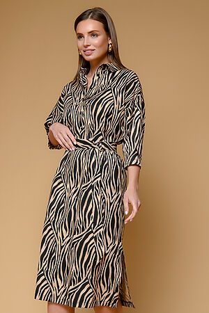 Платье 1001 DRESS (Черный / бежевый) 0122001-01673BB #738159