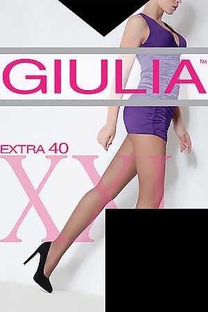 Колготки GIULIA (Черный) EXTRA 40 XL #73868