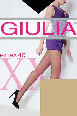 Колготки GIULIA (Серо-коричневый) EXTRA 40 XL #73871