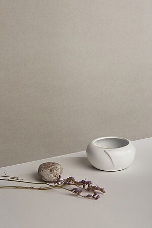 Ваза керамическая ваза с глазурью цветочная ваза декоративная ваза для... MERSADA (Светло-серый) 295457 #744726