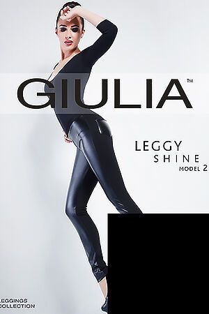 Леггинсы GIULIA (Черный) LEGGY SHINE 02 nero #75401