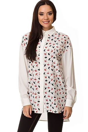 Блуза FIFTYPATES (Белый Фигуры) 4-067Н1 #75455