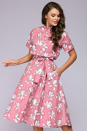 Платье 1001 DRESS (Розовый (цветочный принт)) 0100831PK #757333