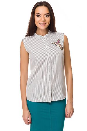 Блуза REMIX (Белый/Серый) 6441 #76317