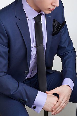 Набор: галстук, платок, запонки, зажим "Сила воли" Nothing Shop #770347