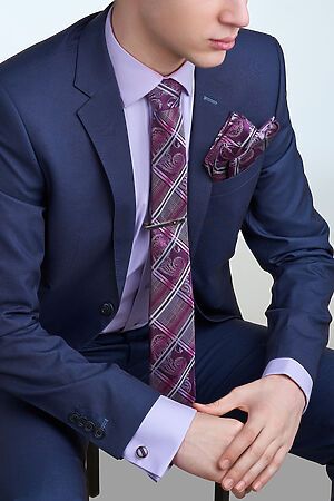 Набор: галстук, платок, запонки, зажим "Династия" Nothing Shop #770354