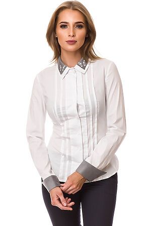 Рубашка GLOSS (Белый/Серый) 21132-05 #77455