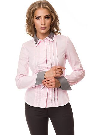 Рубашка GLOSS (Розовый/Серый) 21132-13 #77639