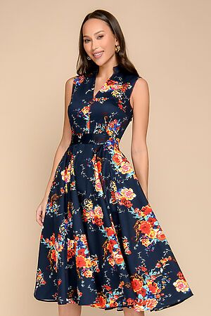 Платье 1001 DRESS (Синий (цветочный принт)) 0100560BF #776525