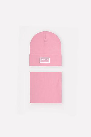Комплект(шапка+снуд) CROCKID (Розовый зефир) #777858