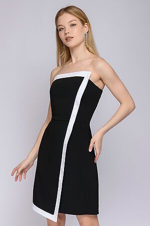 Платье 1001 DRESS (Черный / Белый) 0102675BK #778378