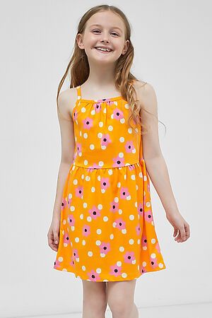 Платье MARK FORMELLE (Розовые цветы на оранжевом) 22/17516П-0 #779162
