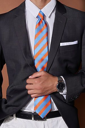 Галстук классический галстук мужской галстук в полоску в деловом стиле "Вопрос чести" SIGNATURE #782330