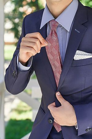 Галстук классический галстук мужской галстук в клетку в деловом стиле "Идеальный выбор" SIGNATURE #782985