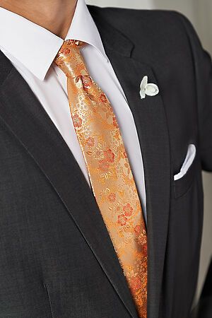 Галстук классический галстук мужской фактурный с принтом в деловом стиле "Власть убеждений" SIGNATURE #782995