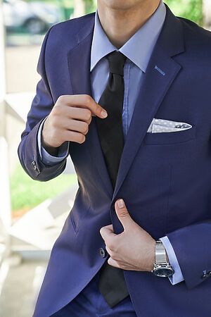 Галстук классический галстук мужской галстук черный в деловом стиле "Идеальные незнакомцы" SIGNATURE #783002