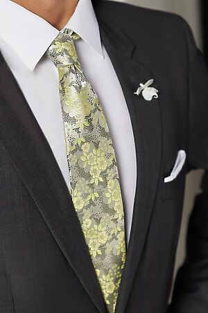 Галстук классический галстук мужской фактурный с принтом в деловом стиле "Власть убеждений" SIGNATURE #783003