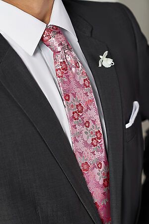 Галстук классический галстук мужской фактурный с принтом в деловом стиле "Власть убеждений" SIGNATURE #783007
