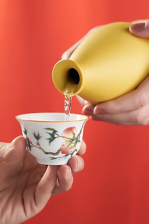 Пиала 60 мл керамическая с рисунком для чая пиала чашка для чайной церемонии "Китайская сказка" Nothing Shop #783013