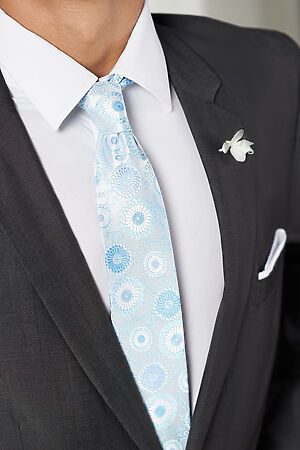 Галстук классический галстук мужской фактурный с принтом в деловом стиле "Вся власть" SIGNATURE #783925
