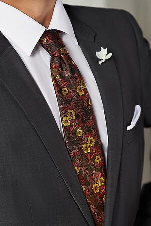 Галстук классический галстук мужской фактурный с принтом в деловом стиле "Власть убеждений" SIGNATURE #783937