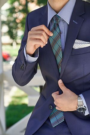 Галстук классический галстук мужской галстук с геометрическим рисунком в деловом стиле "Войны стиля" SIGNATURE #783957