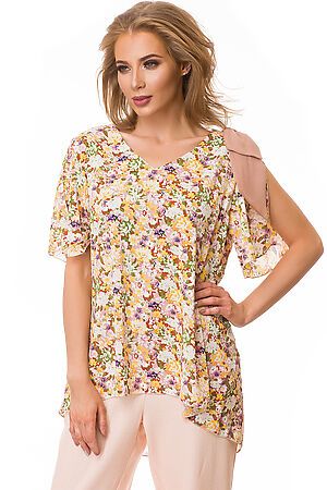 Блуза FIFTYPATES (Коричневый/цветы) 4-092 #78478