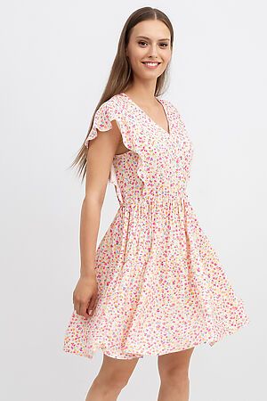 Платье MARK FORMELLE (Розовые цветочки на молочном) 22/17834П-9 #785046