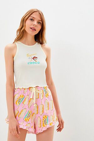 Пижама INDEFINI (Кремовый, Розовый) 523700-02-2087TBP #789324