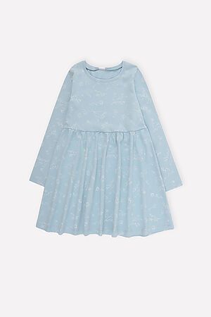 Платье  CROCKID SALE (Голубой, веточки) #793583