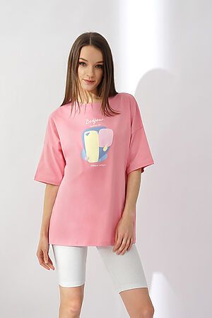 Костюм (футболка+бриджи) CLEVER (Розовый/св.серый) LP22-956/1у #794852