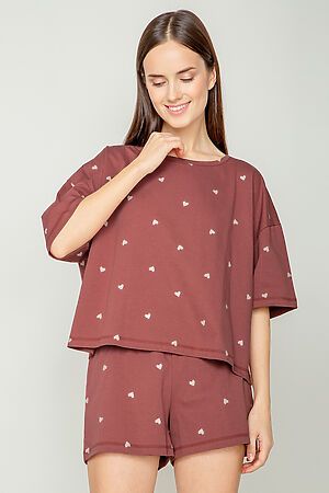 Пижама CROCKID SALE (Шоколадный десерт, сердечки) #796225