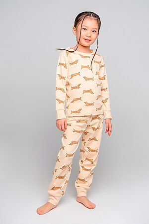 Пижама CROCKID SALE (Песочно-бежевый,таксы пижама) #802890
