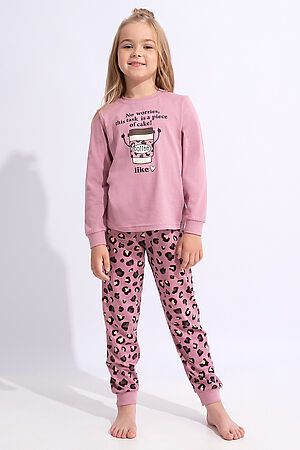 Пижама (джемпер+брюки) CLEVER (Т.розовый/т.коричневый) 903611кд_п #805507