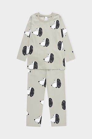 Пижама CROCKID SALE (Темно-оливковый, собачки) #822248