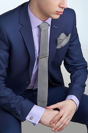 Набор: галстук, платок, запонки, зажим "Власть" SIGNATURE #825169