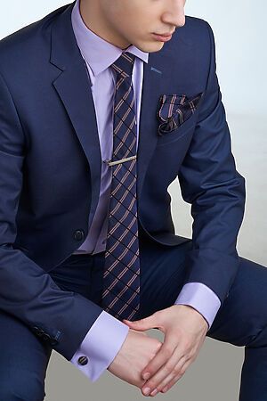 Набор: галстук, платок, запонки, зажим "Сила желания" SIGNATURE #825530