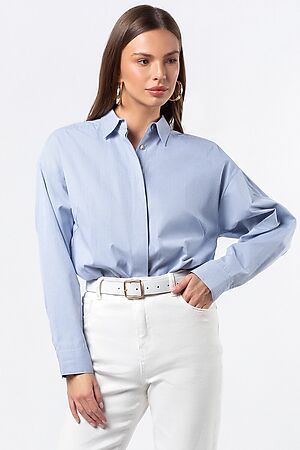 Блуза VILATTE (Голубой полосы) D29.761 #834860