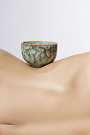 Пиала 150 мл керамическая с глазурью чашка с рисунком пиала для чайной церемонии "Вечная красота" Nothing Shop #837913