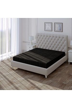 Простыня "Verossa" Stripe На Резинке 140/200 Black NORDTEX #842429
