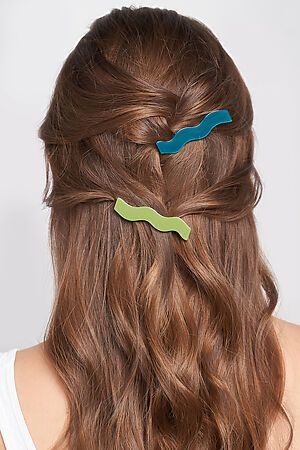 Набор 2 заколки для волос заколка-крокодил зажимы для волос украшение для волос "Волна" Nothing But Love #850562