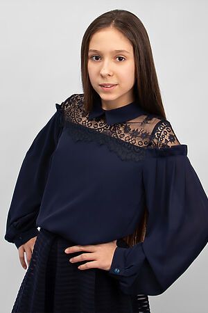 Блуза СОЛЬ&ПЕРЕЦ (Темно-синий) SP001 #851644